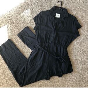 Abercrombie & Fitch Short-Sleeve Collared Jumpsuit
